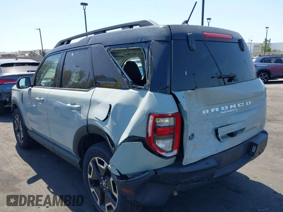 2022 Ford Bronco Sport Outer Banks с VIN 3FMCR9C69NRD30021, выставлен на аукционе IAAI как лот 42378939 с пробегом 60 862 миль миль и . История ставок и продаж доступна на DreamBid. Изображение 3.