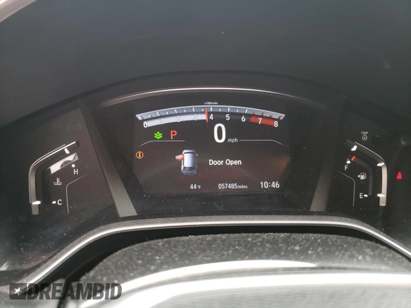 2020 Honda CR-V EX-L with VIN 2HKRW1H85LH405624, listed as a Copart auction lot 49845785 with 57,485 mi miles and Salvage Title. Bid and sale history available at carsss.com. Image 9.
