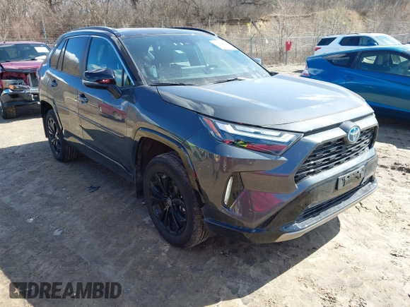 2024 Toyota RAV4 Hybrid XSE with VIN 2T3E6RFVXRW052367, listed as a IAAI auction lot 41350121 with 16,184 mi miles. Bid and sale history available at carsss.com. Image 1.