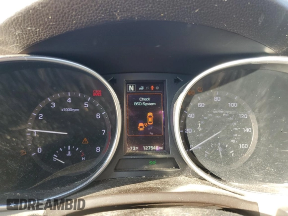 2017 Hyundai Santa Fe Sport 2.0T with VIN 5XYZU4LA9HG425911, listed as a Copart auction lot 46629355 with 127,546 mi miles and Clean Title. Bid and sale history available at carsss.com. Image 9.