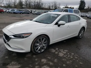 2021 Mazda Mazda6 Signature with VIN JM1GL1XY9M1606002, listed as a Copart auction lot 45196463 with 34,248 mi miles. Bid and sale history available at carsss.com. Image 1.