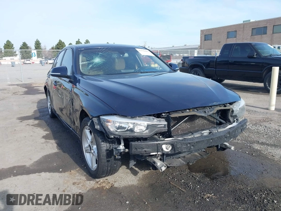 2013 BMW 3 Series 328i with VIN WBA3C1C58DK103904, listed as a IAAI auction lot 41590683 with 108,615 mi miles. Bid and sale history available at carsss.com. Image 1.