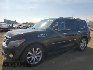 2014 Infiniti QX80 with VIN JN8AZ2NE5E9069249, listed as a Copart auction lot 49335375 with 197,386 mi miles and Salvage Title. Bid and sale history available at carsss.com. Image 1.