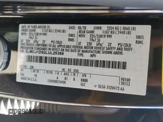 2020 Lincoln Corsair Standard z VIN 5LMCJ1D92LUL25389, wystawiony jako Copart lot #52893345 z przebiegiem 63 060 mil mil oraz Szkoda całkowita • Salvage title. Historia ofert i sprzedaży dostępna na DreamBid. Obrazek 13.