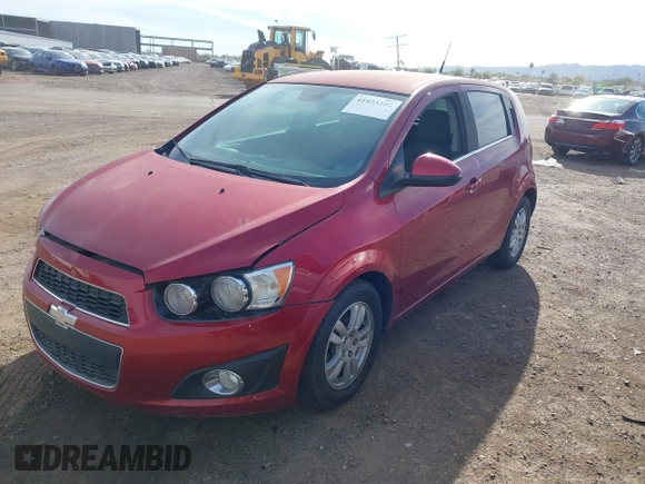 2013 Chevrolet Sonic LT with VIN 1G1JC6SB9D4113711, listed as a IAAI auction lot 41823182 with 116,711 mi miles. Bid and sale history available at carsss.com. Image 2.
