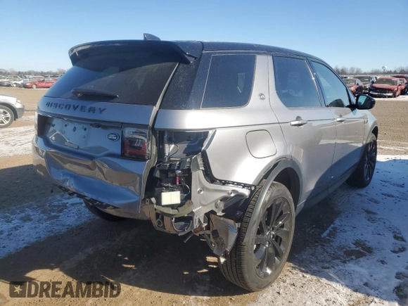 2023 Land Rover Discovery Sport SE with VIN SALCP2FX1PH918854, listed as a Copart auction lot 88473775 with 6,932 mi miles and Salvage Title. Bid and sale history available at DreamBid. Image 3.