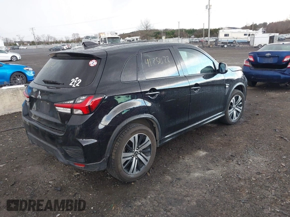 2020 Mitsubishi Outlander Sport ES 2.0 with VIN JA4AR3AU2LU026684, listed as a IAAI auction lot 41251022 with 142,379 mi miles. Bid and sale history available at carsss.com. Image 4.