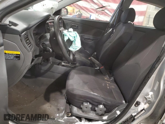 2008 Kia Rio LX with VIN KNADE123886386205, listed as a Copart auction lot 46245725 with Not Provided miles and Salvage Title. Bid and sale history available at DreamBid. Image 7.