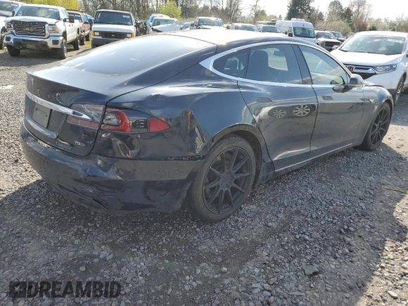 2016 Tesla Model S 90D with VIN 5YJSA1E2XGF150490, listed as a Copart auction lot 51070365 with 144,457 mi miles and Salvage Title. Bid and sale history available at DreamBid. Image 3.