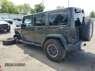 2015 Jeep Wrangler Unlimited Wrangler X with VIN 1C4BJWEG4FL754492, listed as a Copart auction lot 55305825 with 108,078 mi miles and Salvage title. Bid and sale history available at DreamBid. Image 2.