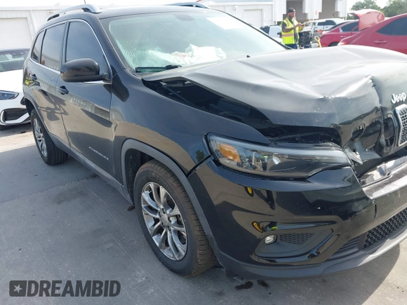 2019 Jeep Cherokee Latitude Plus with VIN 1C4PJLLN6KD172128, listed as a IAAI auction lot 42074740 with 106,953 mi miles and . Bid and sale history available at DreamBid. Image 1.