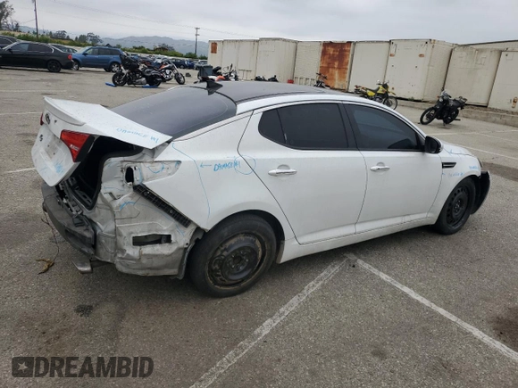 2013 Kia Optima EX with VIN 5XXGN4A76DG247451, listed as a Copart auction lot 58445265 with 181,194 mi miles and Salvage title. Bid and sale history available at DreamBid. Image 3.
