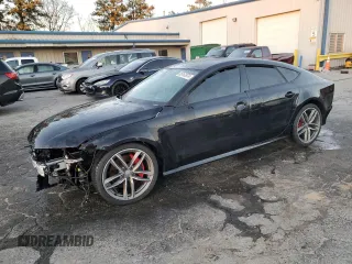 2017 Audi A7 Premium Plus with VIN WAUW3AFC4HN034186, listed as a Copart auction lot 85162674 with 57,310 mi miles and Salvage Title. Bid and sale history available at carsss.com. Image 1.