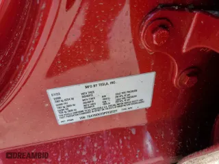 2023 Tesla Model Y Long Range with VIN 7SAYGDEE9PF832221, listed as a Copart auction lot 43873335 with 20,169 mi miles and Salvage Title. Bid and sale history available at carsss.com. Image 12.