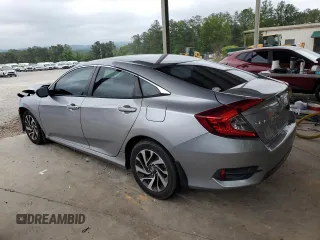 2016 Honda Civic EX with VIN 19XFC2F76GE080083, listed as a Copart auction lot 54966345 with 163,969 mi miles and Salvage Title. Bid and sale history available at DreamBid. Image 2.