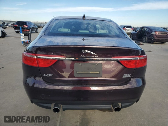 2017 Jaguar XF 35t Prestige with VIN SAJBK4BV4HCY27031, listed as a Copart auction lot 87387524 with 47,046 mi miles and Salvage Title. Bid and sale history available at carsss.com. Image 6.