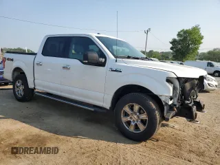 2016 Ford F-150 XLT with VIN 1FTEW1EF7GFB22403, listed as a Copart auction lot 60332815 with 126,139 mi miles and Salvage title. Bid and sale history available at DreamBid. Image 4.