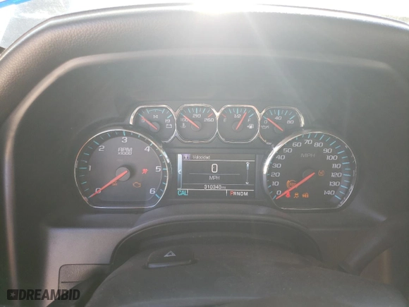 2015 Chevrolet Silverado 1500 LTZ with VIN 3GCUKSEC4FG191842, listed as a Copart auction lot 46911215 with 310,340 mi miles and Salvage Title. Bid and sale history available at carsss.com. Image 9.