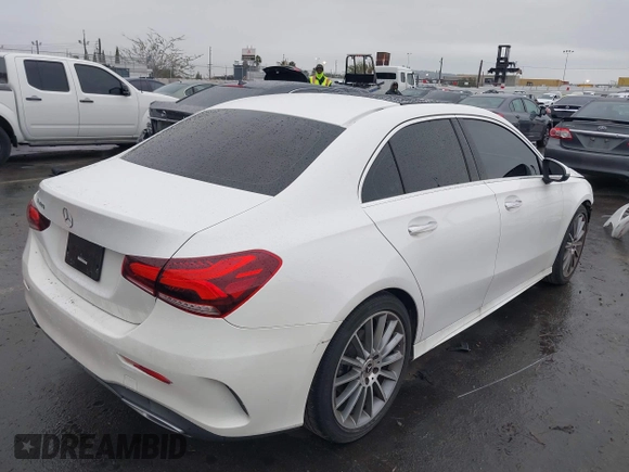 2021 Mercedes-Benz A 220 with VIN W1K3G4EB8MJ272358, listed as a IAAI auction lot 41765266 with 81,639 mi miles and . Bid and sale history available at DreamBid. Image 4.