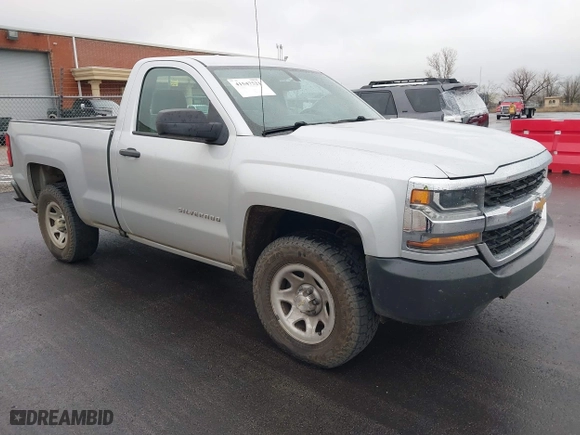 2016 Chevrolet Silverado 1500 Work Truck with VIN 1GCNCNECXGZ420657, listed as a IAAI auction lot 41547521 with 292,893 mi miles. Bid and sale history available at carsss.com. Image 1.