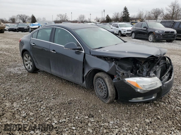 2012 Buick Regal Turbo Premium 1 with VIN 2G4GS5EV4C9213498, listed as a Copart auction lot 43419025 with Not Provided miles and Salvage Title. Bid and sale history available at DreamBid. Image 4.