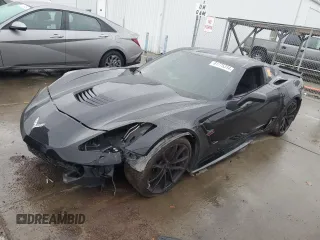 2019 Chevrolet Corvette Grand Sport 1LT with VIN 1G1YW2D78K5119210, listed as a Copart auction lot 81775314 with Not provided miles and Salvage title. Bid and sale history available at DreamBid. Image 1.
