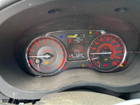 2015 Subaru WRX Premium with VIN JF1VA1D61F9835493, listed as a Copart auction lot 86007844 with 191,161 mi miles and Salvage Title. Bid and sale history available at carsss.com. Image 9.