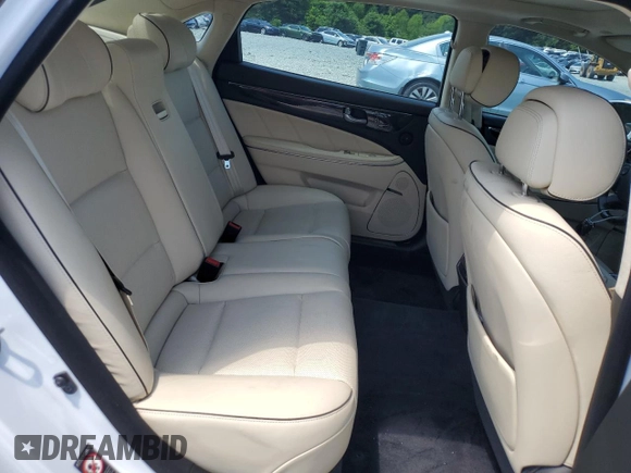2014 Hyundai Equus Signature with VIN KMHGH4JH1EU083114, listed as a Copart auction lot 57020065 with 103,700 mi miles and Salvage title. Bid and sale history available at DreamBid. Image 10.