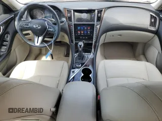 2019 Infiniti Q50 Luxe with VIN JN1EV7AP1KM510058, listed as a Copart auction lot 58036965 with 53,779 mi miles and Salvage title. Bid and sale history available at DreamBid. Image 8.