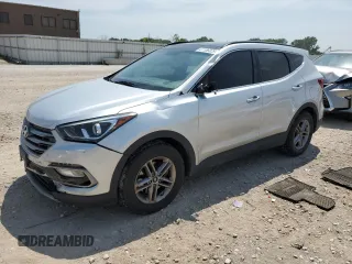 2017 Hyundai Santa Fe 2.4L z VIN 5XYZUDLB9HG491173, wystawiony jako Copart lot #61109325 z przebiegiem 104 303 mil mil oraz Szkoda całkowita • Salvage title. Historia ofert i sprzedaży dostępna na DreamBid. Obrazek 1.