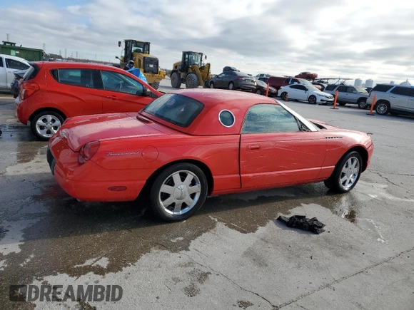 2002 Ford Thunderbird Hardtop Premium with VIN 1FAHP60A42Y103569, listed as a Copart auction lot 87278724 with Not Provided miles and Salvage Title. Bid and sale history available at DreamBid. Image 3.