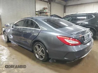 2015 Mercedes-Benz CLS 400 with VIN WDDLJ6HB8FA146478, listed as a Copart auction lot 48974385 with 123,916 mi miles and Salvage title. Bid and sale history available at DreamBid. Image 2.