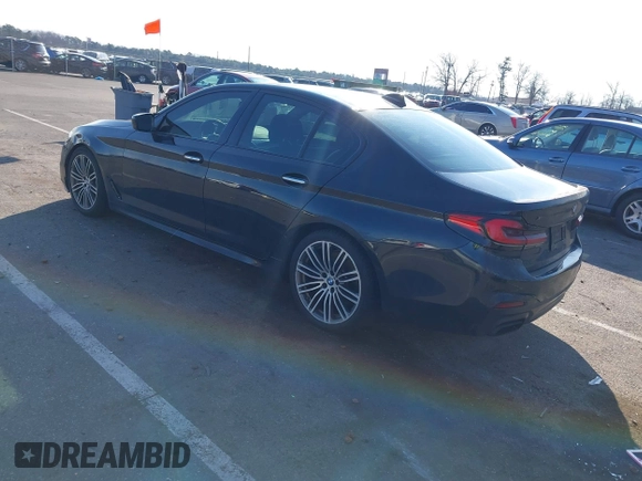 2018 BMW 5 Series M550i xDrive with VIN WBAJB9C55JB049529, listed as a IAAI auction lot 41241917 with 116,265 mi miles and . Bid and sale history available at carsss.com. Image 3.