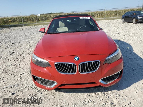 2016 BMW 2 Series 228i xDrive with VIN WBA1L9C54GV325722, listed as a Copart auction lot 71993534 with 117,467 mi miles and Salvage Title. Bid and sale history available at carsss.com. Image 5.