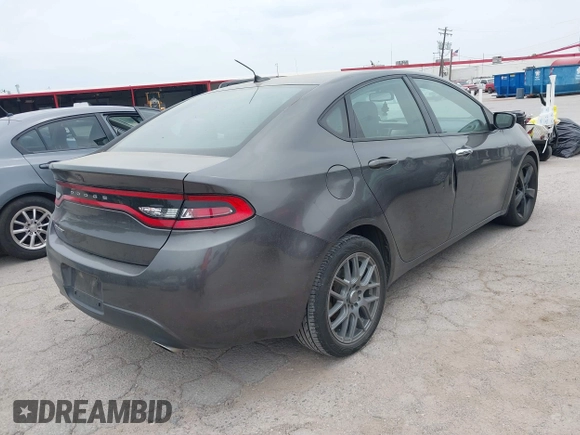 2015 Dodge Dart SXT with VIN 1C3CDFBB9FD242777, listed as a IAAI auction lot 42078230 with 125,905 mi miles. Bid and sale history available at carsss.com. Image 4.