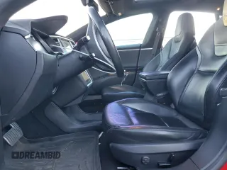 2015 Tesla Model S 85D with VIN 5YJSA1E40FF114095, listed as a Copart auction lot 84114284 with 114,882 mi miles and Salvage Title. Bid and sale history available at carsss.com. Image 7.