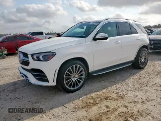 2022 Mercedes-Benz GLE 350 with VIN 4JGFB4JB2NA614931, listed as a Copart auction lot 57523185 with 51,340 mi miles and Salvage title. Bid and sale history available at DreamBid. Image 1.