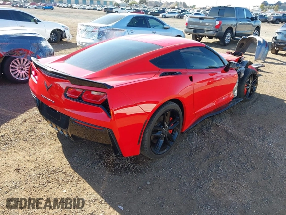 2017 Chevrolet Corvette Z51 1LT z VIN 1G1YH2D71H5115535, wystawiony jako IAAI lot #42235440 z przebiegiem 57 077 mil mil oraz . Historia ofert i sprzedaży dostępna na DreamBid. Obrazek 4.