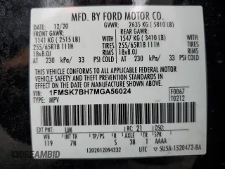 2021 Ford Explorer с VIN 1FMSK7BH7MGA56024, выставлен на аукционе Copart как лот 54988175 с пробегом 98 887 миль миль и Списание • Salvage title. История ставок и продаж доступна на DreamBid. Изображение 14.