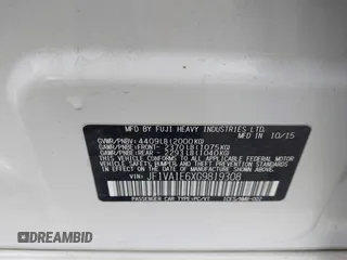 2016 Subaru WRX Premium with VIN JF1VA1E6XG9819308, listed as a IAAI auction lot 41681007 with 153,201 mi miles. Bid and sale history available at carsss.com. Image 9.