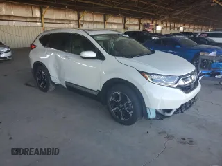 2018 Honda CR-V Touring with VIN 5J6RW1H91JL002560, listed as a Copart auction lot 60505995 with 20,755 mi miles and Salvage title. Bid and sale history available at DreamBid. Image 4.