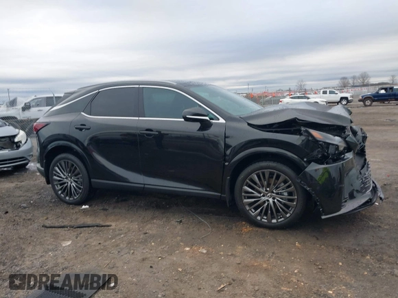 2025 Lexus RX with VIN 2T2BBMCA8SC068873, listed as a IAAI auction lot 41526107 with 342 mi miles. Bid and sale history available at carsss.com. Image 13.
