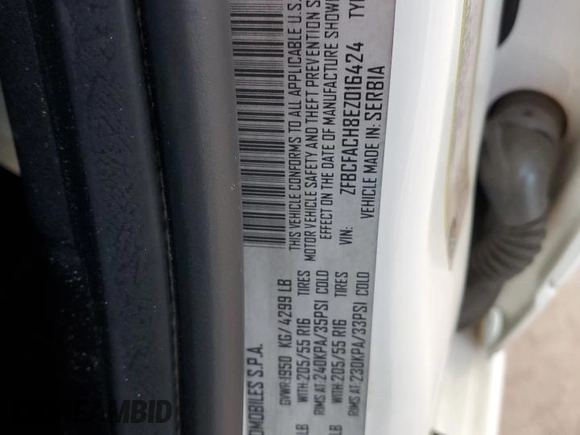 2014 FIAT 500L Lounge with VIN ZFBCFACH8EZ016424, listed as a Copart auction lot 83157294 with 89,918 mi miles and Salvage Title. Bid and sale history available at carsss.com. Image 15.