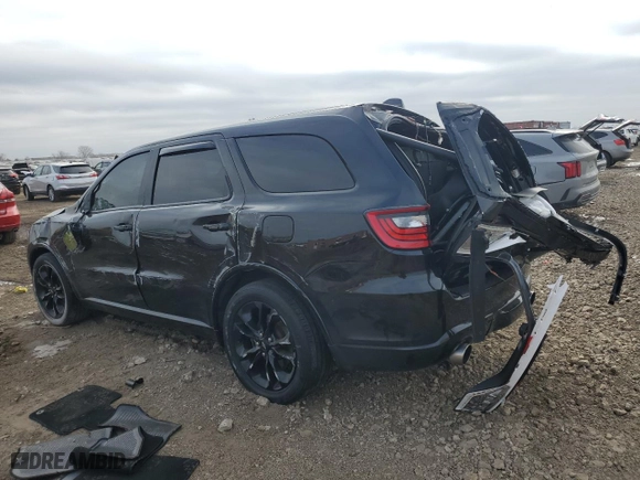 2020 Dodge Durango R/T with VIN 1C4SDJCT7LC321206, listed as a Copart auction lot 44247275 with 74,128 mi miles and Salvage Title. Bid and sale history available at carsss.com. Image 2.
