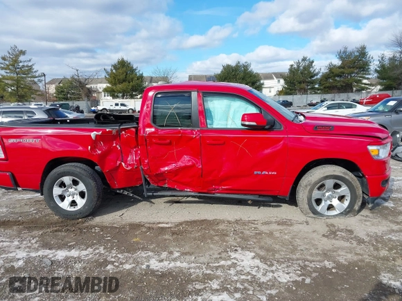 2020 Ram 1500 Big Horn with VIN 1C6SRFBT5LN175643, listed as a IAAI auction lot 41288854 with 56,732 mi miles. Bid and sale history available at carsss.com. Image 13.