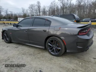 2019 Dodge Charger Scat Pack with VIN 2C3CDXGJ5KH742227, listed as a Copart auction lot 44421325 with 70,467 mi miles and Salvage Title. Bid and sale history available at DreamBid. Image 2.