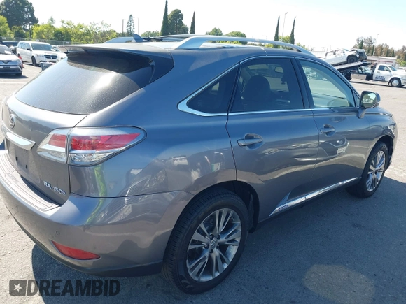 2013 Lexus RX 450h with VIN JTJBC1BAXD2053422, listed as a IAAI auction lot 42304531 with 117,035 mi miles and . Bid and sale history available at DreamBid. Image 4.