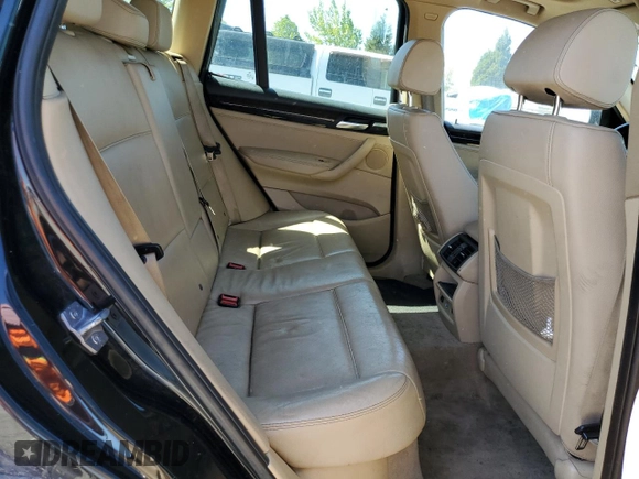 2014 BMW X3 xDrive28i z VIN 5UXWX9C52E0D42737, wystawiony jako Copart lot #55580675 z przebiegiem Nie podano mil oraz Czysty tytuł • Clean title. Historia ofert i sprzedaży dostępna na DreamBid. Obrazek 11.