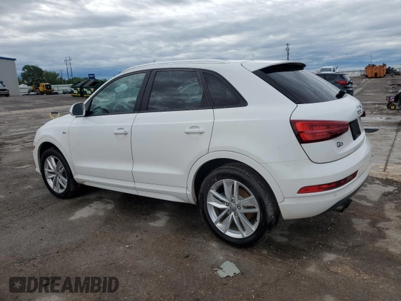 2018 Audi Q3 Premium with VIN WA1BCCFSXJR019611, listed as a Copart auction lot 55286305 with 108,898 mi miles and Salvage title. Bid and sale history available at DreamBid. Image 2.