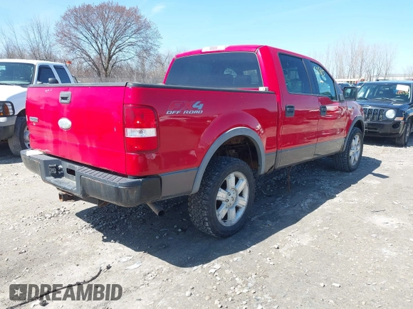 2006 Ford F-150 XLT with VIN 1FTPW14V86KC54061, listed as a IAAI auction lot 42052815 with 168,867 mi miles. Bid and sale history available at carsss.com. Image 4.
